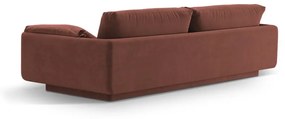Różowa aksamitna sofa 220 cm Torino – Micadoni