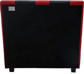 Łóżko MCW-E14 Auto,  czarno-czerwone