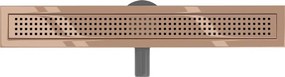 Mexen Flat 360° M08 odpływ liniowy obrotowy 70 cm, różowe złoto - 1625070-40