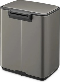 Szary stalowy kosz na śmieci z pedałem 7 l Bo – Brabantia