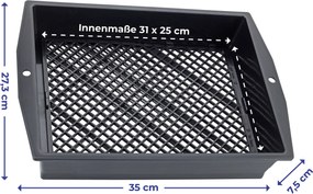 Sitko ogrodowe, regulowana wielkość oczek