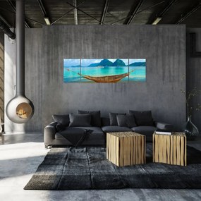 Obraz - Hamak na plaży 3 (170x50 cm)