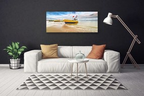 Obraz Canvas Łódki Plaża Morze Krajobraz