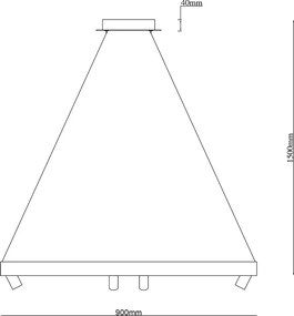 Okrągła lampa wisząca z reflektorkami Spectra No.2