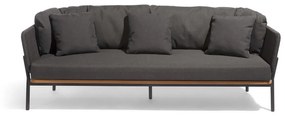 Ciemnoszara sofa ogrodowa Omer – Diphano