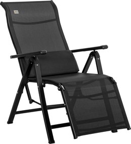 Outsunny leżak ogrodowy skladany 70cm regulowany przesylny - Aosom PL