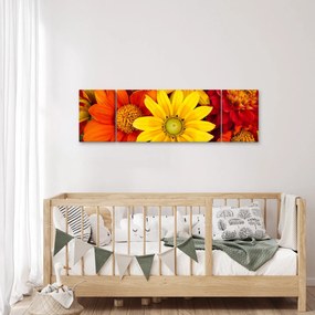 Obraz kwiatów (170x50 cm)