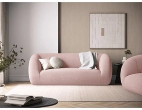 Jasnoróżowa sofa z materiału bouclé 210 cm Essen – Cosmopolitan Design