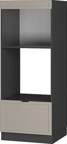 Szafka do mikrofalówki greybeige 60x58.1x153.6 fame-line