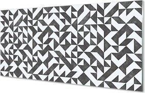 Panel szklany do Kuchni Abstrakcyjne Wielokąty