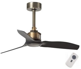 FARO 33429- Wentylator sufitowy JUST FAN czarno-złoty pr. 81 cm + DO