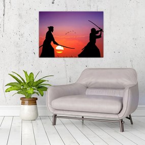 Obraz na szkle - Samuraj (70x50 cm)