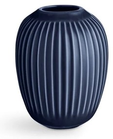 Ciemnoniebieski kamionkowy wazon Kähler Design Hammershoi, wys. 10 cm