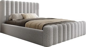 Łóżko tapicerowane Mona VII DomoHome, schowek, designerskie wezgłowie, elegancka tkanina, 180x200 cm, JESION