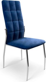 Krzesło z tkaniny velvet bez podłokietników K416