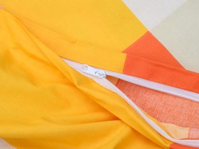 PrzytulneMieszkanie.pl PrzytulneMieszkanie.pl Pościel z bawełny Renforcé ORANGE KUBE kolorowa Rozmiar pościeli: 70 x 90 cm | 140 x 200 cm