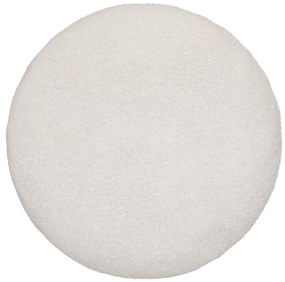 Poduszka dekoracyjna z efektem baranka, Ø 40 cm