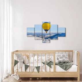 Obraz - Lot nad zimowym krajobrazem (125x70 cm)