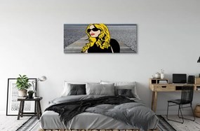 Fotoobraz na płótnie Kobieta w Czarnych Okularach