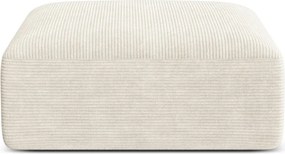 Beżowy sztruksowy podnóżek Campi – Cosmopolitan Design