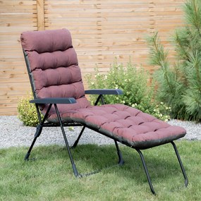 Leżak ogrodowy z podnóżkiem Setenil Black Edition H047-04PB PATIO