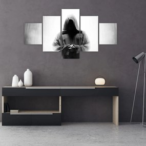 Obraz - Mnich w klasztorze (125x70 cm)