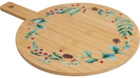 Świąteczna deska do serwowania z bambusa Wieniec II