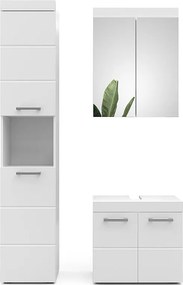 Zestaw mebli łazienkowych biały 60x34x56 luna