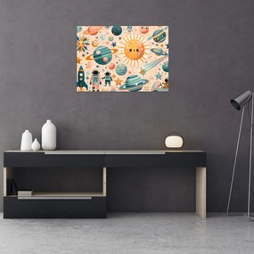 Obraz - Kawałki z kosmosu (70x50 cm)
