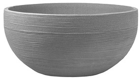 Donica ogrodowa okrągła 60 x 28 cm szary PATIO