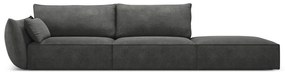 Szary szezlong (lewostronny) Vanda – Mazzini Sofas