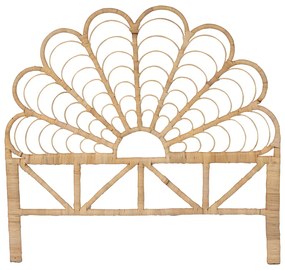 Zagłówek łóżka 140 cm - Rattan - Naturalny - FLOSIA
