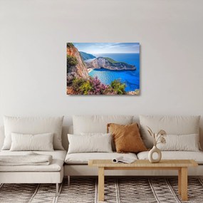 Obraz na szkle - Plaża Navagio, Grecja (70x50 cm)