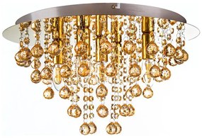 Globo 63040545 - Plafon LONDON 5xE14/40W/230V śr. 46 cm złoty