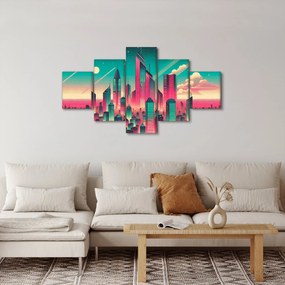 Obraz – Metropolia w stylu pop-art (125x70 cm)