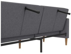Szara rozkładana sofa 82 cm Lilly – Støraa