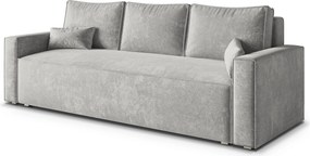 Masseno Sofa MENI z funkcją spania i pojemnikiem na pościel, Rozkładana sofa - Jasznoszary, LUMO 65