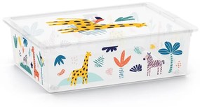 Biały plastikowy pojemnik dziecięcy 55x39x16 cm C Box Style – KIS