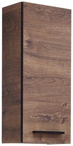 Brązowa wisząca szafka łazienkowa w dekorze dębu 30x70 cm Set 374 – Pelipal
