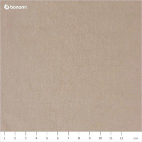 Beżowa aksamitna rozkładana sofa Miuform Tender Eddie