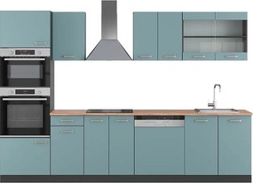 Aneks kuchenny niebiesko-szary/antracytowy 300x60x81.6 r-line