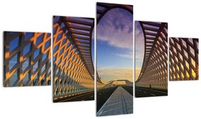 Obraz nowoczesnej architektury mostowej (125x70 cm)