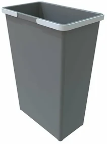 Elletipi Plastikowy kosz z uchwytami 35 L, szary