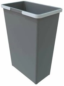 Elletipi Plastikowy kosz z uchwytami 35 L, szary