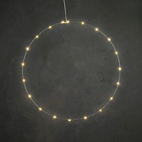 LED dekoracja wisząca CIRCLE Ø 50 cm, srebrna