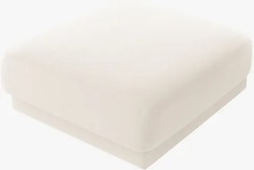 OUTLET Puf Miley Beż Welur 90/90/40 Micadoni