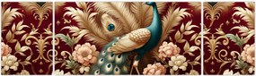 Obraz – Elegancki paw (170x50 cm)