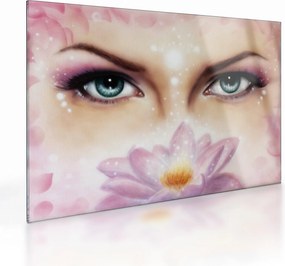 Obraz na szkle - Urocze oczy (70x50 cm)