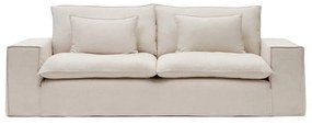 Beżowa lniana sofa 280 cm Anarela – Kave Home