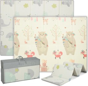 AIYAPLAY Mata dla niemowląt, motyw zwierząt, pianka, 1,5 cm gruba wyściółka, antypoślizgowa